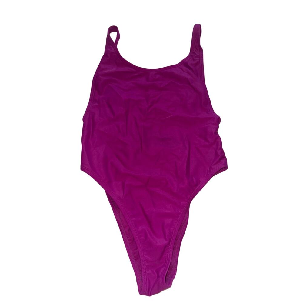 Xhilaration One-Piece Swimsuit in Bright Magenta